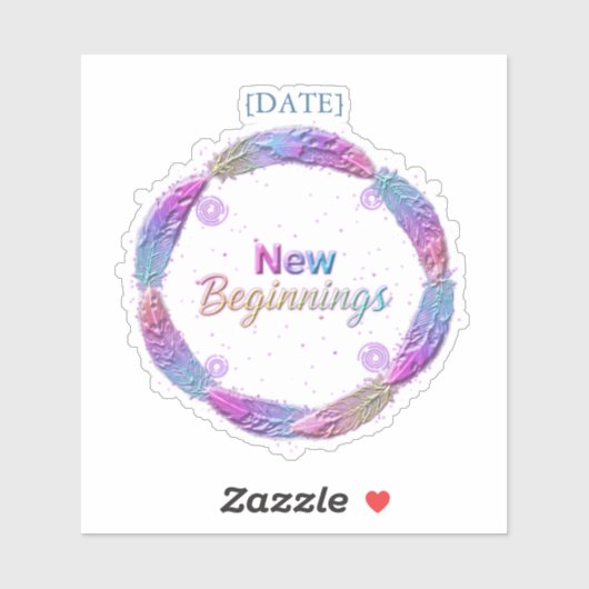 New Beginnings / Nuevos Comienzos 2027 Sticker (Vel)