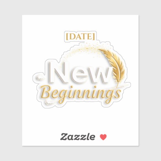 New Beginnings Sticker / Sticker Nuevos Comienzos (Vel)