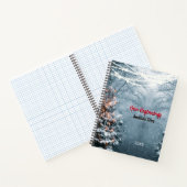 New beginnings woodland white tree custom large notitieboek (Binnen)