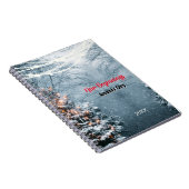 New beginnings woodland white tree custom notitieboek (Rechterzijde)