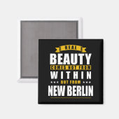 New Berlin - Funny D City Gift  Magneet (Voorkant / Achterkant)