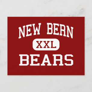 New Bern - Beren - High - New Bern North Carolina Briefkaart