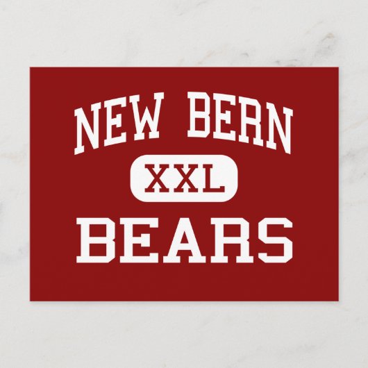 New Bern - Beren - High - New Bern North Carolina Briefkaart (Voorkant)