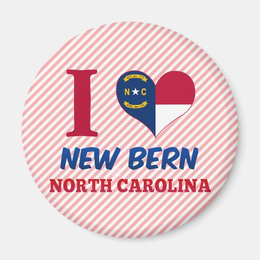New Bern, North Carolina Magneet (Voorkant)