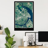 New Bern North Carolina Satellite Poster Map (Thuiskantoor)