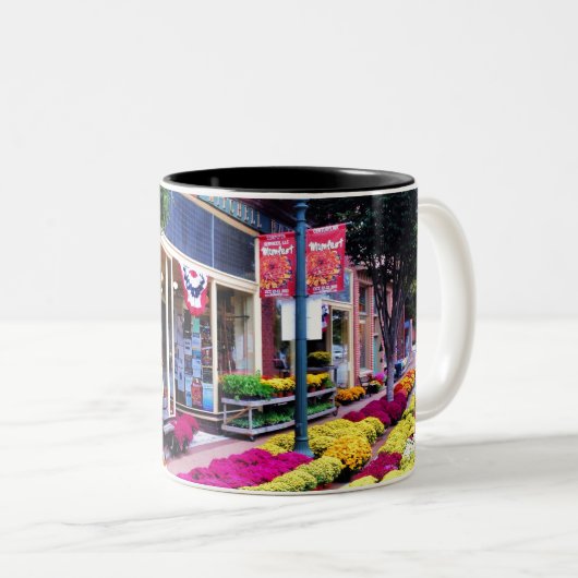 New Bern, North Carolina Tweekleurige Koffiemok (Voorkant rechts)