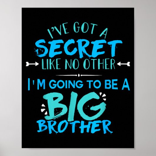 New Big Brother 2018 Funny Kids Men Big Bro  Poster (Voorkant)