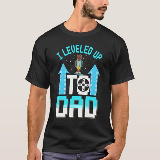 New Black Father Video Gaming Dad T-shirt (Voorkant)