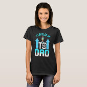New Black Father Video Gaming Dad T-shirt (Voorkant volledig)