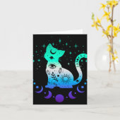 New Blue Gay Male Mlm Pride Flag, Astrology Cat Kaart (Gele Bloem)