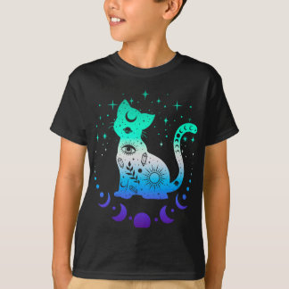 New Blue Gay Male Mlm Pride Flag, Astrology Cat T-shirt
