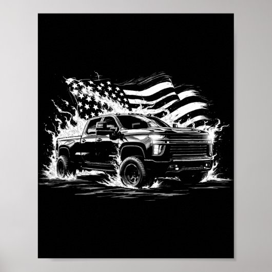 New Body Style Silverado Truck 2500 Crew Cab Patri Poster (Voorkant)
