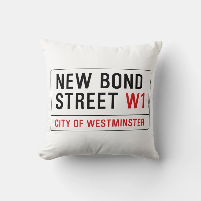 New Bond Street Kussen (Voorkant)
