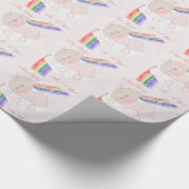 New Born Baby Girl Cadeaupapier (Hoek)