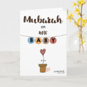 New Born - Cute Baby Plant Kaart (Gele Bloem)