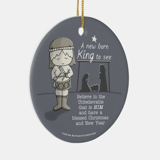 New Born King Keramisch Ornament (Rechts)