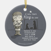 New Born King Keramisch Ornament (Voorkant)