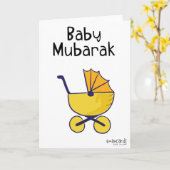 New Born - Yellow Cradle Kaart (Gele Bloem)