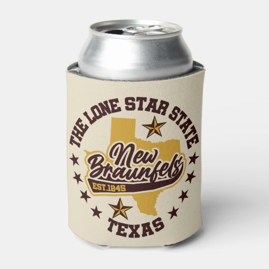 New Braunfels, Texas Blikjeskoeler (Blikje Voorkant)
