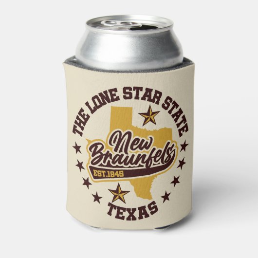 New Braunfels, Texas Blikjeskoeler (Blikje Achterkant)