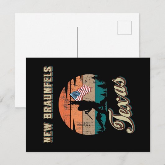 New Braunfels Texas Briefkaart (Voorkant / Achterkant)