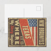 New Braunfels Texas Briefkaart (Voorkant / Achterkant)