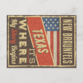 New Braunfels Texas Briefkaart (Voorkant)