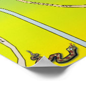 New Braunfels Texas Cartoon Map Poster (Hoek)