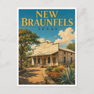 New Braunfels Texas Gruene Hall GeoSaga Briefkaart