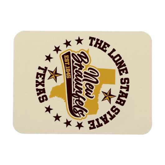 New Braunfels, Texas Magneet (Horizontaal)