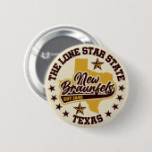 New Braunfels, Texas Ronde Button 5,7 Cm (Voorkant /achterkant)