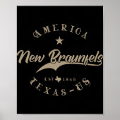 New Braunfels Tx Texas  Poster (Voorkant)