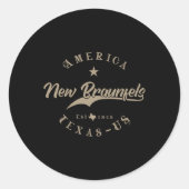 New Braunfels Tx Texas  Ronde Sticker (Voorkant)
