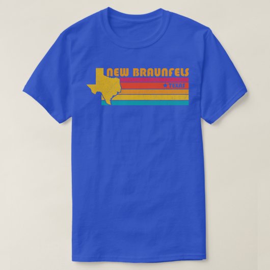 New Braunfels Vintage Verdrietig Souvenir T-shirt (Design voorkant)