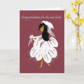 New Bride wenskaart Kaart (Gele Bloem)