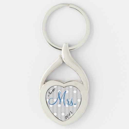 New Brides "Mrs" Heart Keychain (Voorkant)
