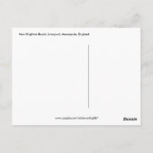 New Brighton Beach, Liverpool, Merseyside, Engelan Briefkaart (Achterkant)