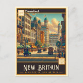 New Britain, Connecticut |  BRIEFKAART (Voorkant)