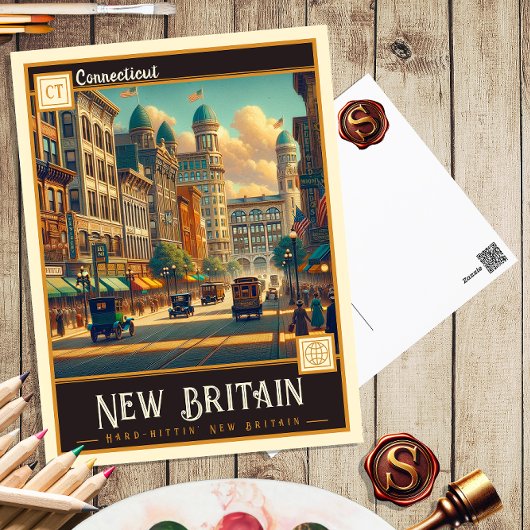 New Britain, Connecticut |  BRIEFKAART