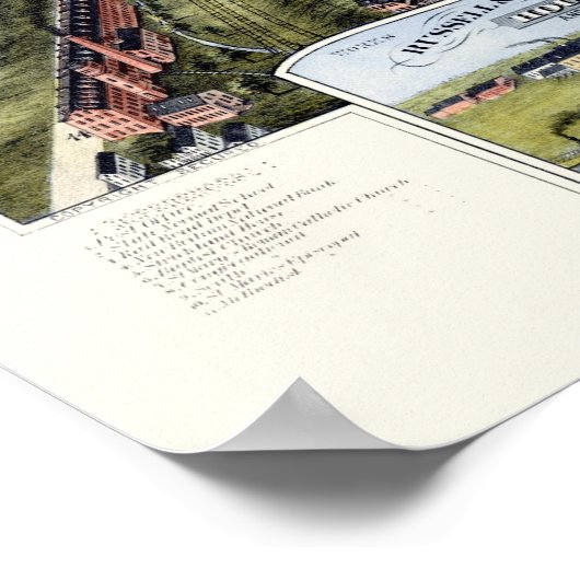 New Britain, CT Panoramic Map - 1875 Poster (Hoek)