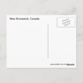 New Brunswick Canada Briefkaart (Achterkant)