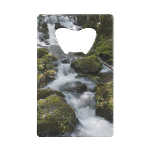 New Brunswick, Canada. Dickson Falls in Fundy Creditkaart Flessenopener