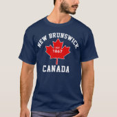 New Brunswick Canada Est.1867 Patriotic T Shirt (Voorkant)