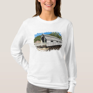 New Brunswick, Canada. Ierse rivier bedekt T-shirt
