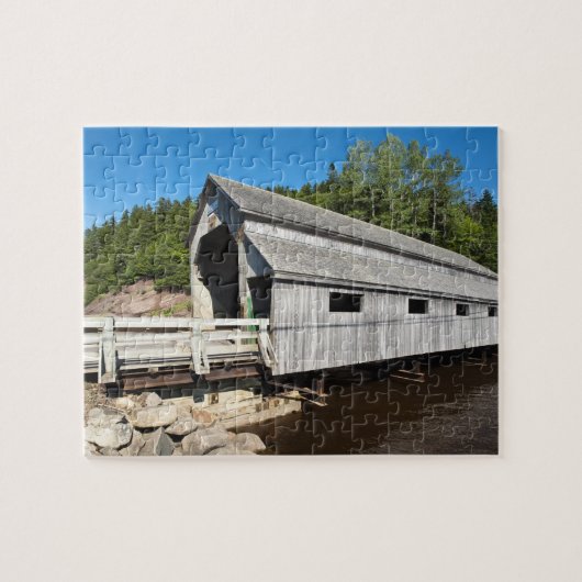 New Brunswick, Canada. Ierse rivier overdekt Legpuzzel (Horizontaal)