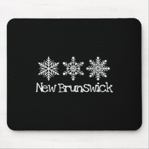 New Brunswick Canada Winterskiën Skier Snowf Muismat