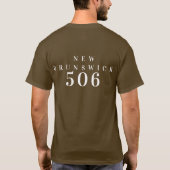 New Brunswick douane 506 die New Brunswicker zoekt T-shirt (Achterkant)
