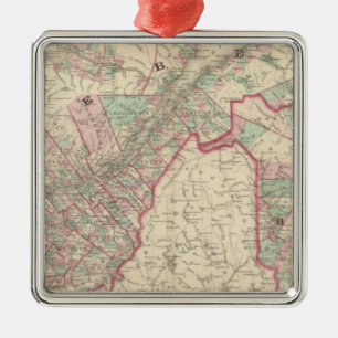 New Brunswick en Quebec Metalen Ornament