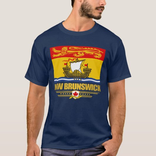 New Brunswick Flag Apparel T-shirt (Voorkant)