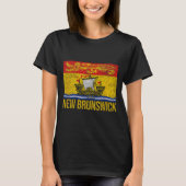 New Brunswick Flag Canada  T-shirt (Voorkant)